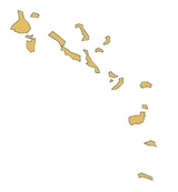Bahamas country outline