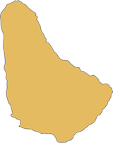 Barbados country outline