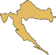 Croatia country outline