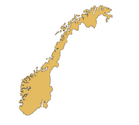 Norway country outline