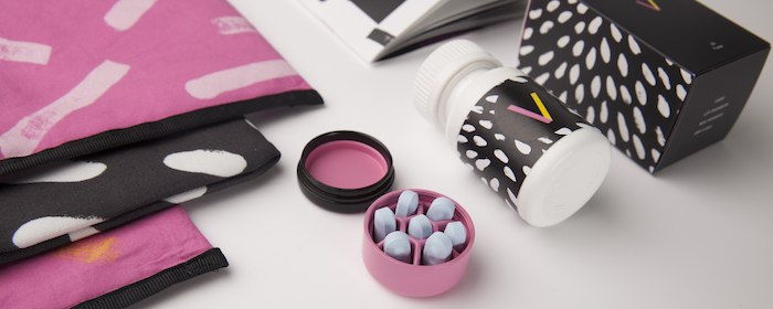 image of pills and stylish packaging