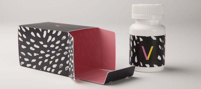 image of stylish packaging for pills