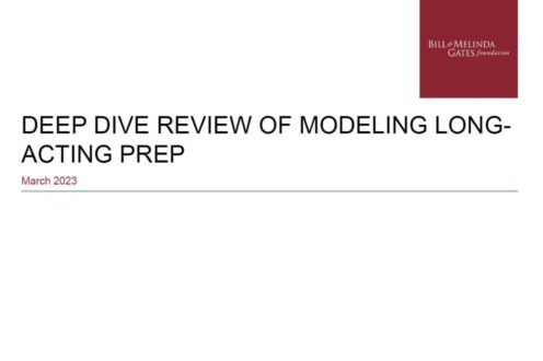 Deep Dive Review of Modelling Long Acting PrEP Meeting Summary - PrEPWatch