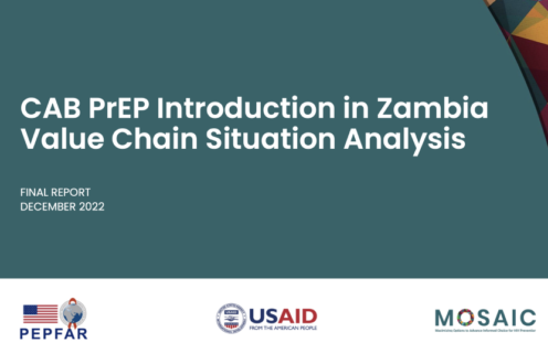 CAB PrEP Value Chain Situation Analysis – Zambia – 2022 - PrEPWatch